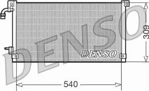 NPS DCN21004 - Condenser, air conditioning autospares.lv