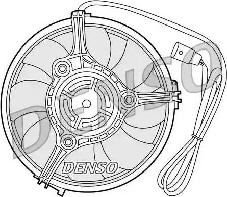 NPS DER02001 - Fan, radiator autospares.lv