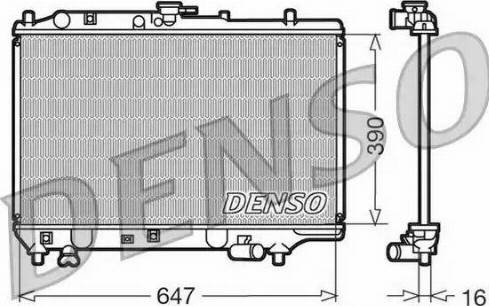 NPS DRM44006 - Radiator, engine cooling autospares.lv