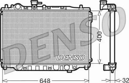 NPS DRM44007 - Radiator, engine cooling autospares.lv