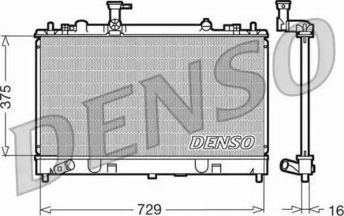 NPS DRM44011 - Radiator, engine cooling autospares.lv