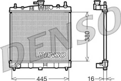 NPS DRM46002 - Radiator, engine cooling autospares.lv