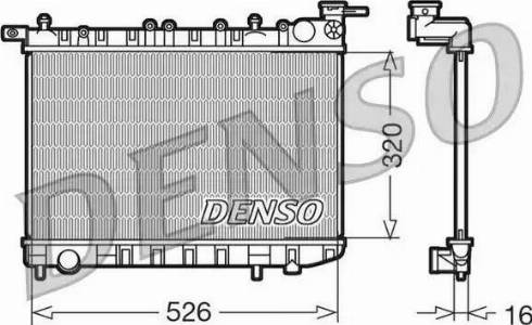 NPS DRM46015 - Radiator, engine cooling autospares.lv