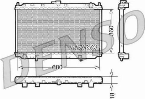 NPS DRM46011 - Radiator, engine cooling autospares.lv