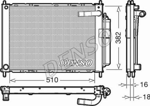 NPS DRM46101 - Radiator, engine cooling autospares.lv