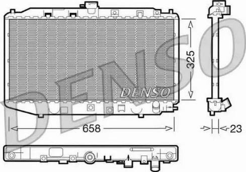 NPS DRM40002 - Radiator, engine cooling autospares.lv