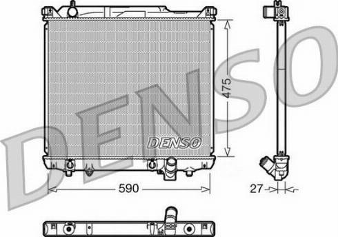 NPS DRM47020 - Radiator, engine cooling autospares.lv