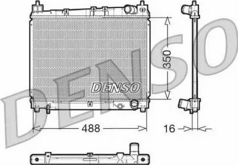 NPS DRM50006 - Radiator, engine cooling autospares.lv