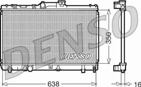 NPS DRM50013 - Radiator, engine cooling autospares.lv