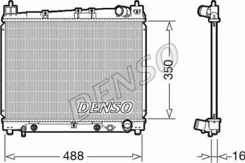 NPS DRM50080 - Radiator, engine cooling autospares.lv