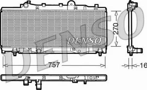 NPS DRM09092 - Radiator, engine cooling autospares.lv