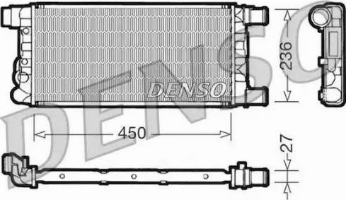 NPS DRM09041 - Radiator, engine cooling autospares.lv