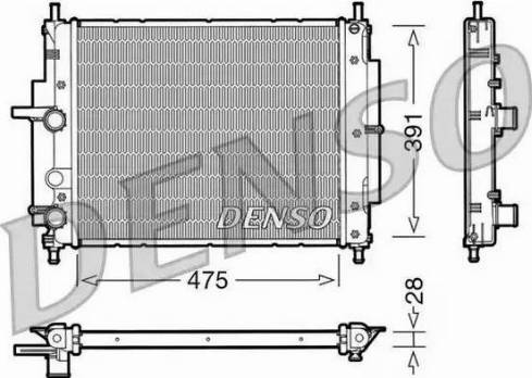 NPS DRM09036 - Radiator, engine cooling autospares.lv