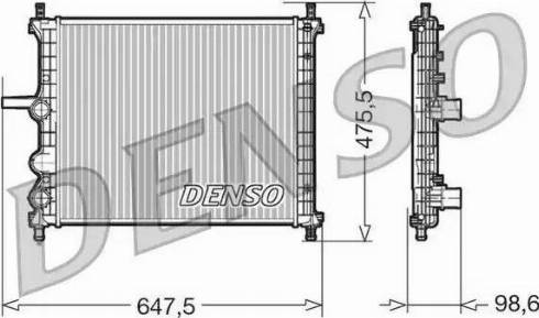 NPS DRM09038 - Radiator, engine cooling autospares.lv