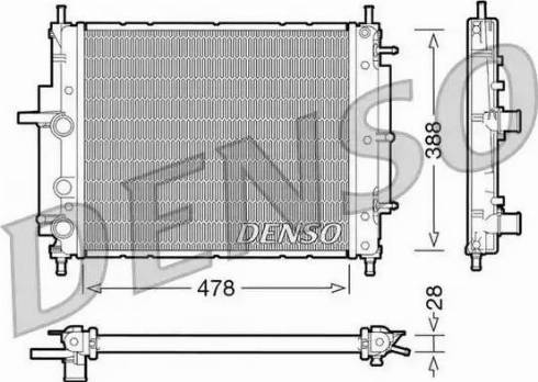 NPS DRM09032 - Radiator, engine cooling autospares.lv