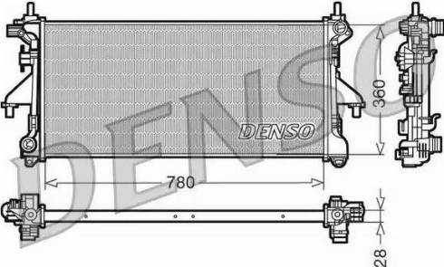 NPS DRM09079 - Radiator, engine cooling autospares.lv