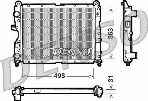 NPS DRM09131 - Radiator, engine cooling autospares.lv