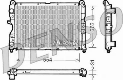 NPS DRM09132 - Radiator, engine cooling autospares.lv