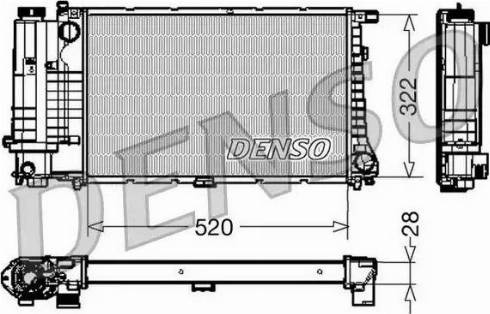 NPS DRM05045 - Radiator, engine cooling autospares.lv