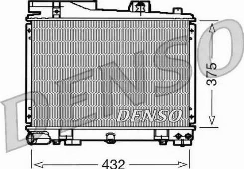 NPS DRM05034 - Radiator, engine cooling autospares.lv