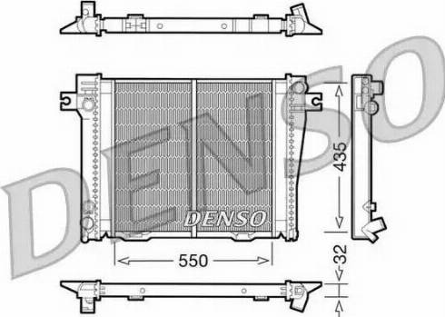 NPS DRM05036 - Radiator, engine cooling autospares.lv