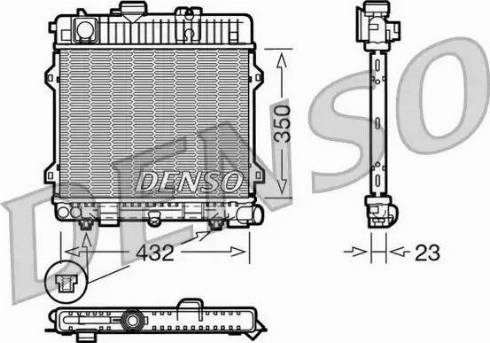 NPS DRM05028 - Radiator, engine cooling autospares.lv