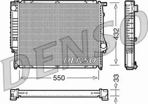 NPS DRM05023 - Radiator, engine cooling autospares.lv