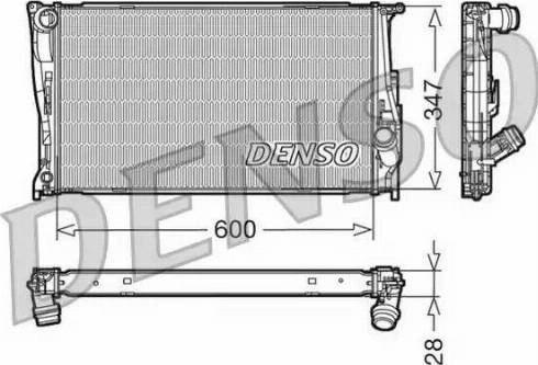 NPS DRM05111 - Radiator, engine cooling autospares.lv