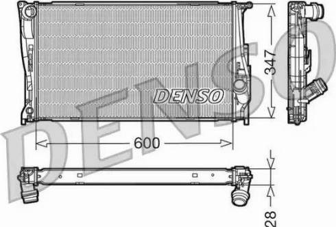 NPS DRM05111 - Radiator, engine cooling autospares.lv