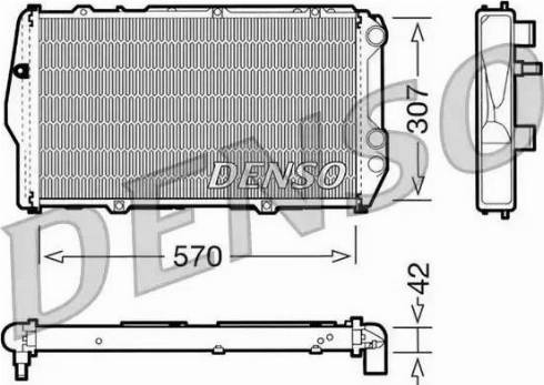 NPS DRM02001 - Radiator, engine cooling autospares.lv