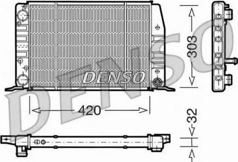 NPS DRM02012 - Radiator, engine cooling autospares.lv