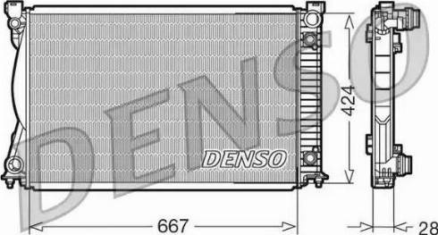 NPS DRM02039 - Radiator, engine cooling autospares.lv