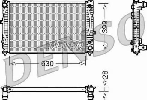 NPS DRM02031 - Radiator, engine cooling autospares.lv