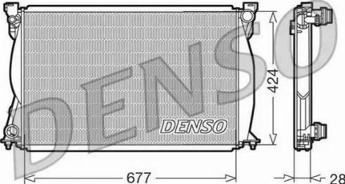 NPS DRM02038 - Radiator, engine cooling autospares.lv