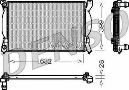 NPS DRM02033 - Radiator, engine cooling autospares.lv