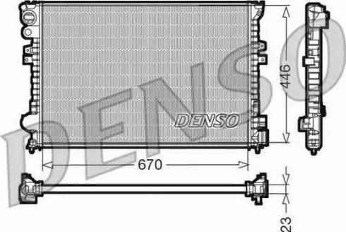 NPS DRM07055 - Radiator, engine cooling autospares.lv