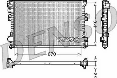 NPS DRM07050 - Radiator, engine cooling autospares.lv