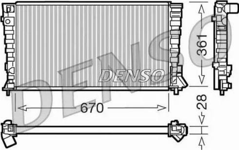 NPS DRM07020 - Radiator, engine cooling autospares.lv