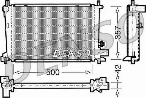 NPS DRM10040 - Radiator, engine cooling autospares.lv