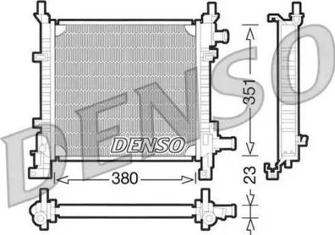 NPS DRM10061 - Radiator, engine cooling autospares.lv