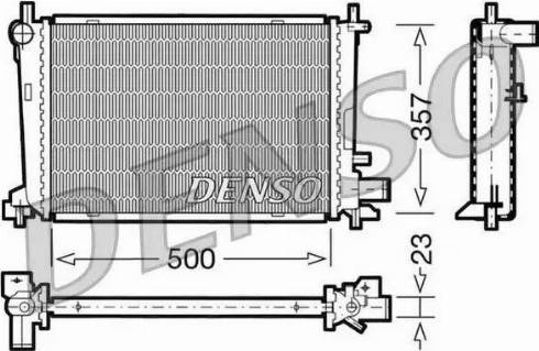 NPS DRM10038 - Radiator, engine cooling autospares.lv