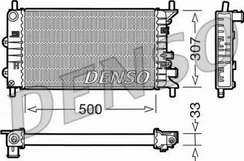 NPS DRM10024 - Radiator, engine cooling autospares.lv