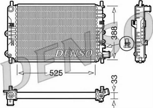 NPS DRM10025 - Radiator, engine cooling autospares.lv