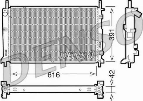 NPS DRM10071 - Radiator, engine cooling autospares.lv