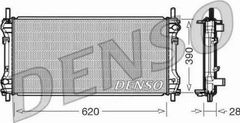 NPS DRM10102 - Radiator, engine cooling autospares.lv