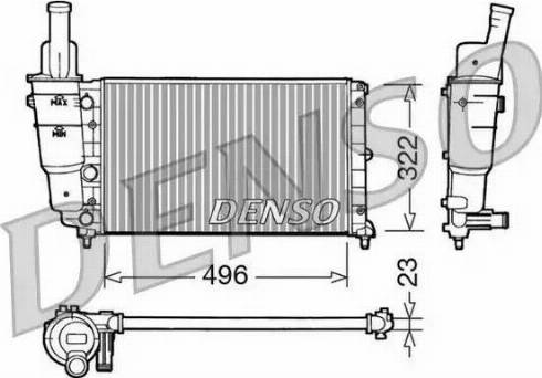 NPS DRM13003 - Radiator, engine cooling autospares.lv