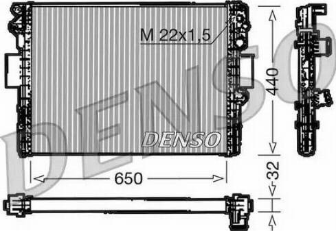 NPS DRM12005 - Radiator, engine cooling autospares.lv