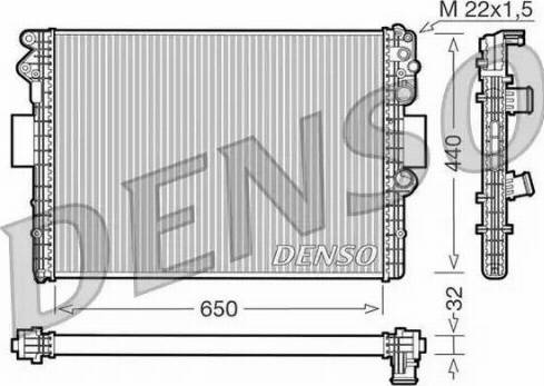 NPS DRM12001 - Radiator, engine cooling autospares.lv