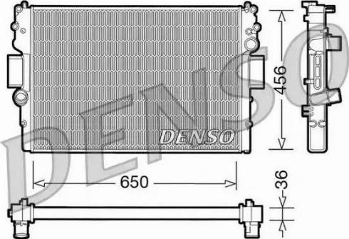 NPS DRM12007 - Radiator, engine cooling autospares.lv