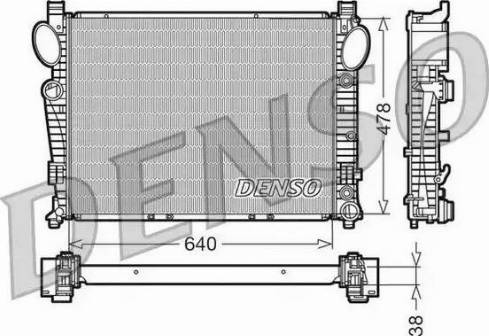 NPS DRM17094 - Radiator, engine cooling autospares.lv